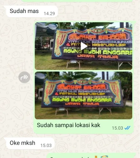 Pengiriman Papan Bunga Surorejan Puring